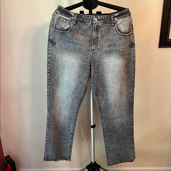 NWT - Juicy Couture Gray Marble Wash Jeans - Picture 1 of 7